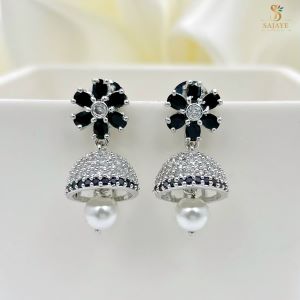 Stunning CZ Jhumka Earrings 1231284