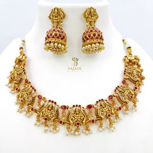 Lakshmi Temple Necklace Set 1231196