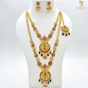 CZ Indian Bridal Combo Set 1231145