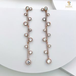 Elegant CZ Dangler Earrings 1231301