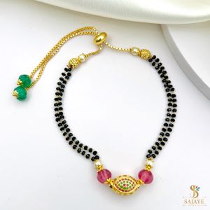 CZ Black Beads Bracelet 1231274