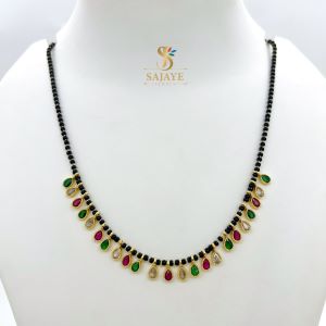 CZ Black Beads Mangalsutra 1231150