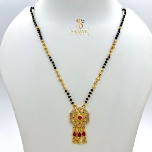 CZ Black Beads Mangalsutra 1231149