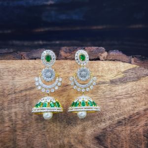 Chandbali Jhumka Earrings 1231017