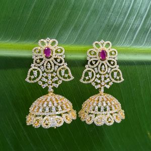 Flower Jhumka Earrings 1231021