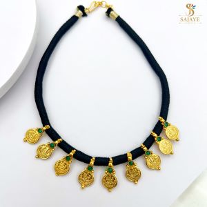 Laxmi Black Thread Necklace 1231309