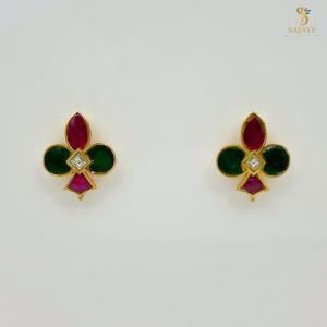 Jaadu Kundan Stud Earrings 1231295