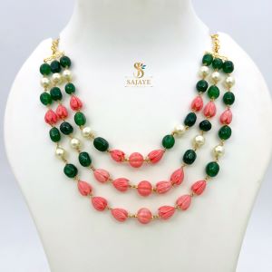 Tulip Beads Layered Mala 1231209