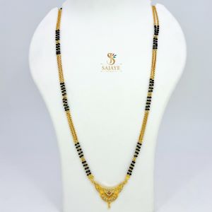 CZ Black Beads Mangalsutra 1231030