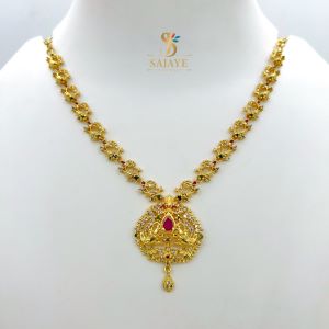 CZ Artistic Short Necklace 1231155