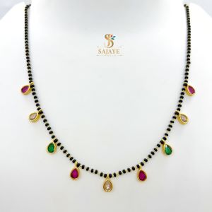 CZ Black Beads Mangalsutra 1231166