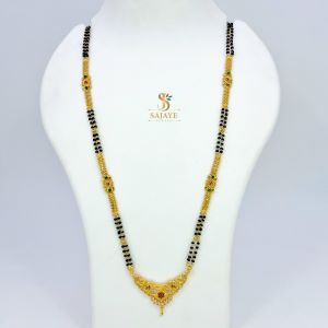 CZ Black Beads Mangalsutra 1231031