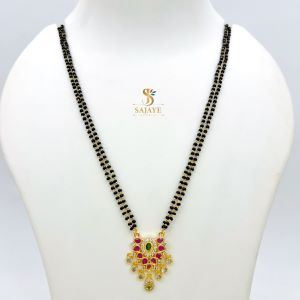 CZ Black Beads Mangalsutra 1231204