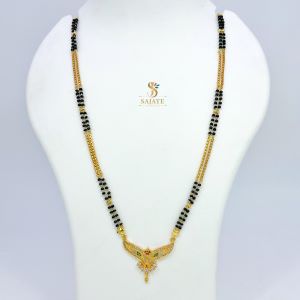 CZ Black Beads Mangalsutra 1231029